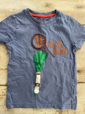 Vintage Mini Boden “Sher-leek” Sherlock Holmes t-shirt 5/6
